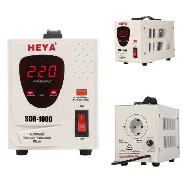 Relay Control Automatic Voltage Regulator Stabilizers SDR Electrical 500VA 1KV 2KV 3KV 5KVA Single Phase AC LED Display HEYA/OEM